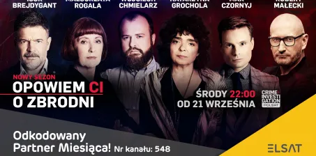 Kanał Crime+Investigation Polsat HD naszym Odkodowanym Partnerem Miesiąca we wrześniu!