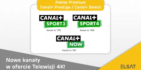 Nowe kanały w ofercie pakietów Premium Telewizji 4K!