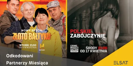 Odkodowani Partnerzy Miesiąca w kwietniu - kanały HISTORY HD i Crime+ Investigation HD!