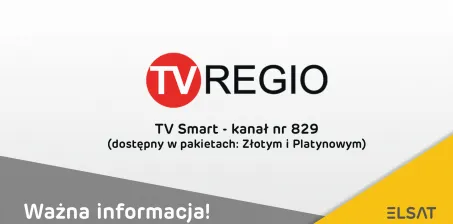 Ważna informacja! Kanał TV REGIO nie będzie już dostępny w naszej ofercie