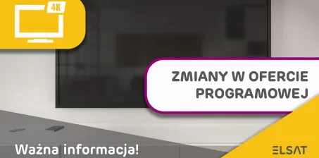 Ważna informacja! Zmiany w ofercie programowej.